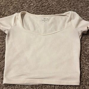 white crop top